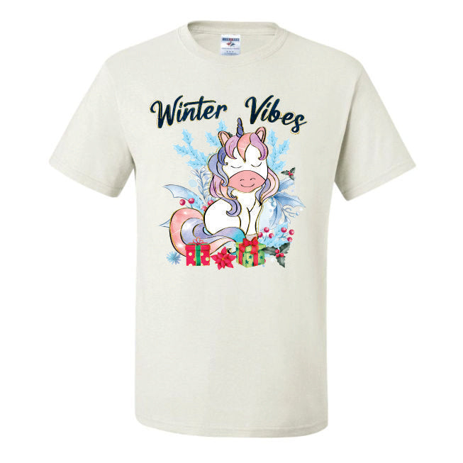 Winter Vibes Unicorn (CCS DTF Transfer Only)