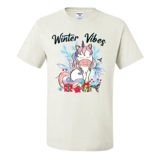 Winter Vibes Unicorn (CCS DTF Transfer Only)